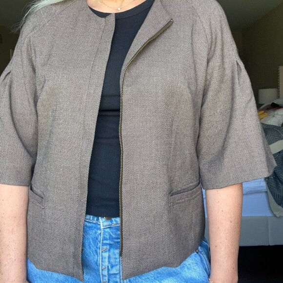 Evan Picone jacket size 8 brown/black - Picture 1 of 7